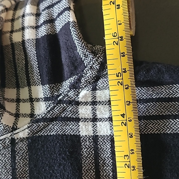 Jachs XL cotton plaid button up. Black and white. - Picture 7 of 8